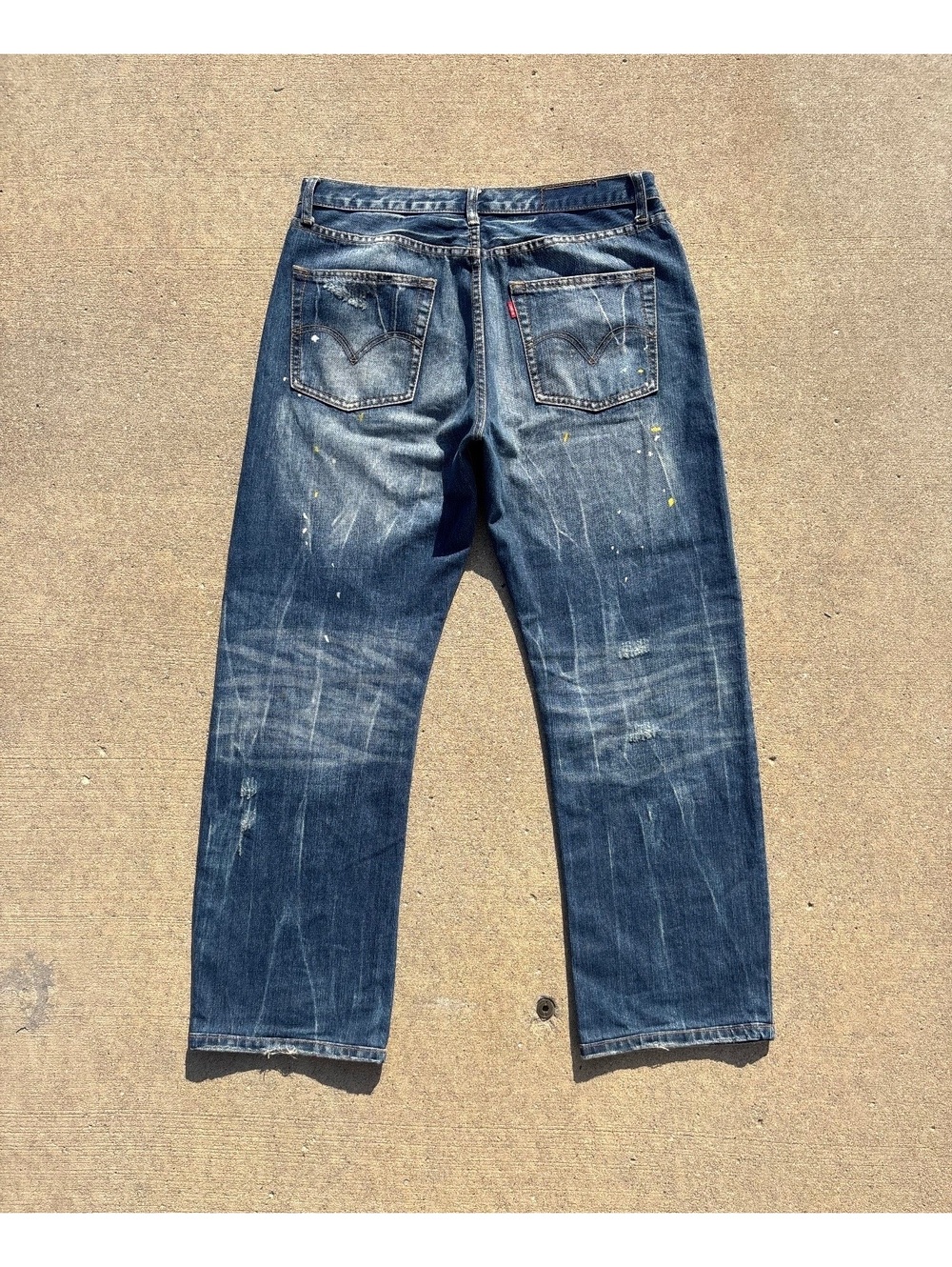 Vintage 2009 Levi’s 501 Fade Paint Splatter Distressed Jeans